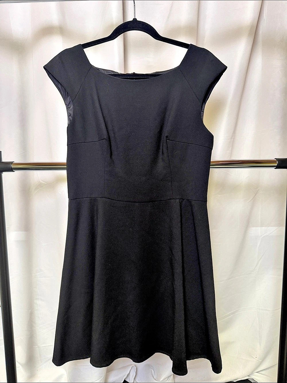 French Connection women’s Black fit and flare Mini Dress Size 10